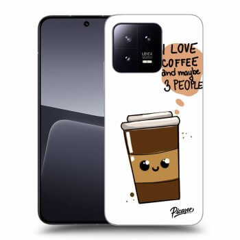 Picasee crna silikonska maskica za Xiaomi 13 Pro - Cute coffee