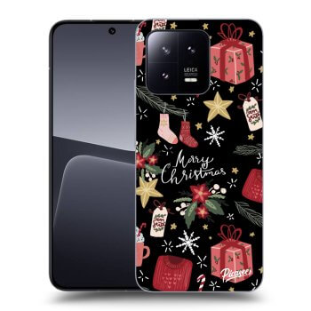 Picasee crna silikonska maskica za Xiaomi 13 Pro - Christmas