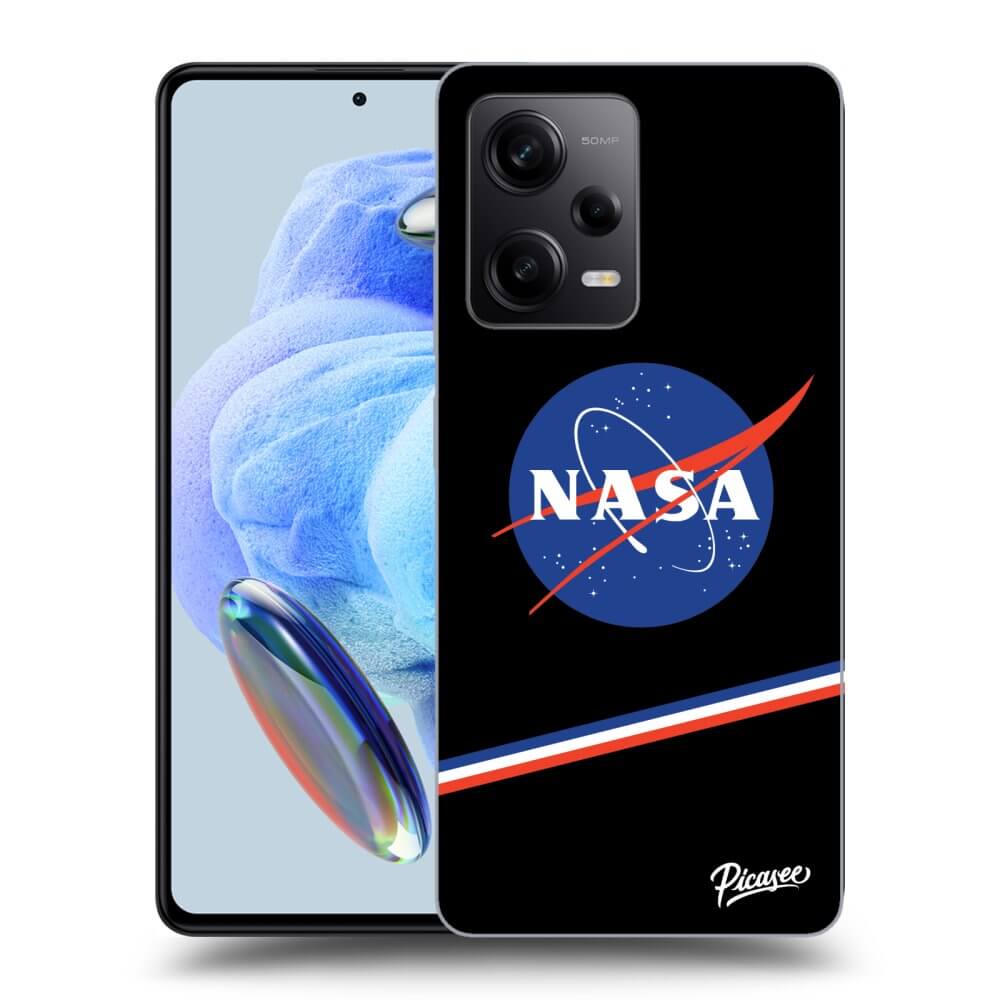 Picasee crna silikonska maskica za Xiaomi Redmi Note 12 5G - NASA Original