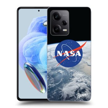 Picasee crna silikonska maskica za Xiaomi Redmi Note 12 5G - Nasa Earth