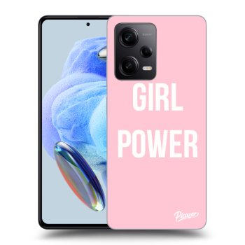 Picasee crna silikonska maskica za Xiaomi Redmi Note 12 5G - Girl power