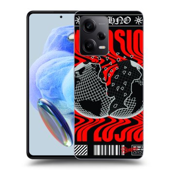Picasee crna silikonska maskica za Xiaomi Redmi Note 12 5G - EXPLOSION