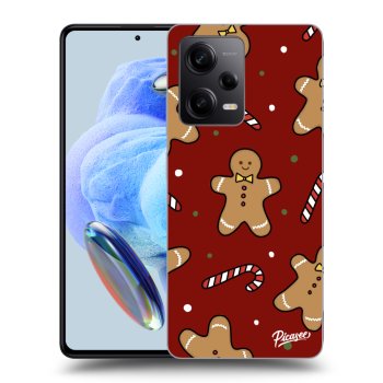 Picasee silikonska prozirna maskica za Xiaomi Redmi Note 12 5G - Gingerbread 2