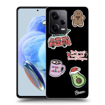 Maskica za Xiaomi Redmi Note 12 5G - Christmas Stickers