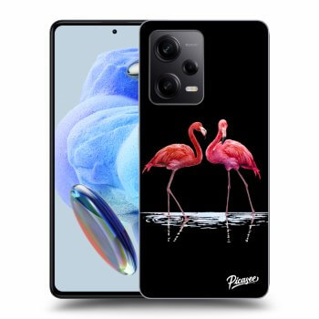 Maskica za Xiaomi Redmi Note 12 Pro 5G - Flamingos couple