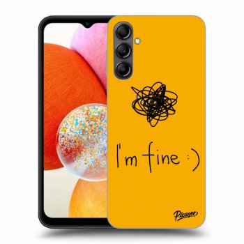 Picasee crna silikonska maskica za Samsung Galaxy A14 4G A145R - I am fine