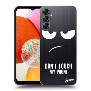 Picasee silikonska prozirna maskica za Samsung Galaxy A14 4G A145R - Don't Touch My Phone