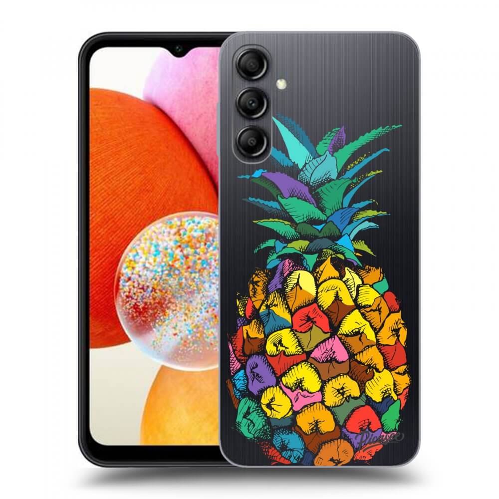 Picasee silikonska prozirna maskica za Samsung Galaxy A14 5G A146P - Pineapple