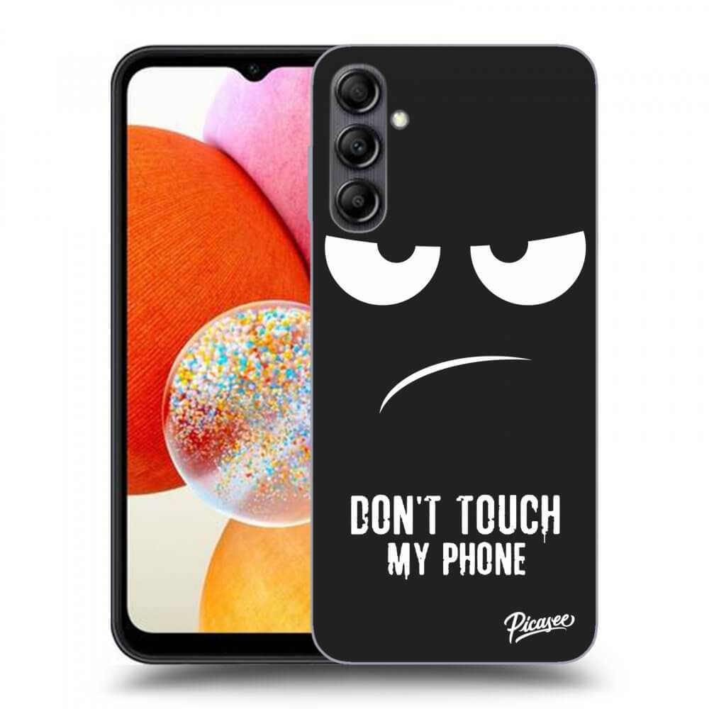 Picasee crna silikonska maskica za Samsung Galaxy A14 5G A146P - Don't Touch My Phone