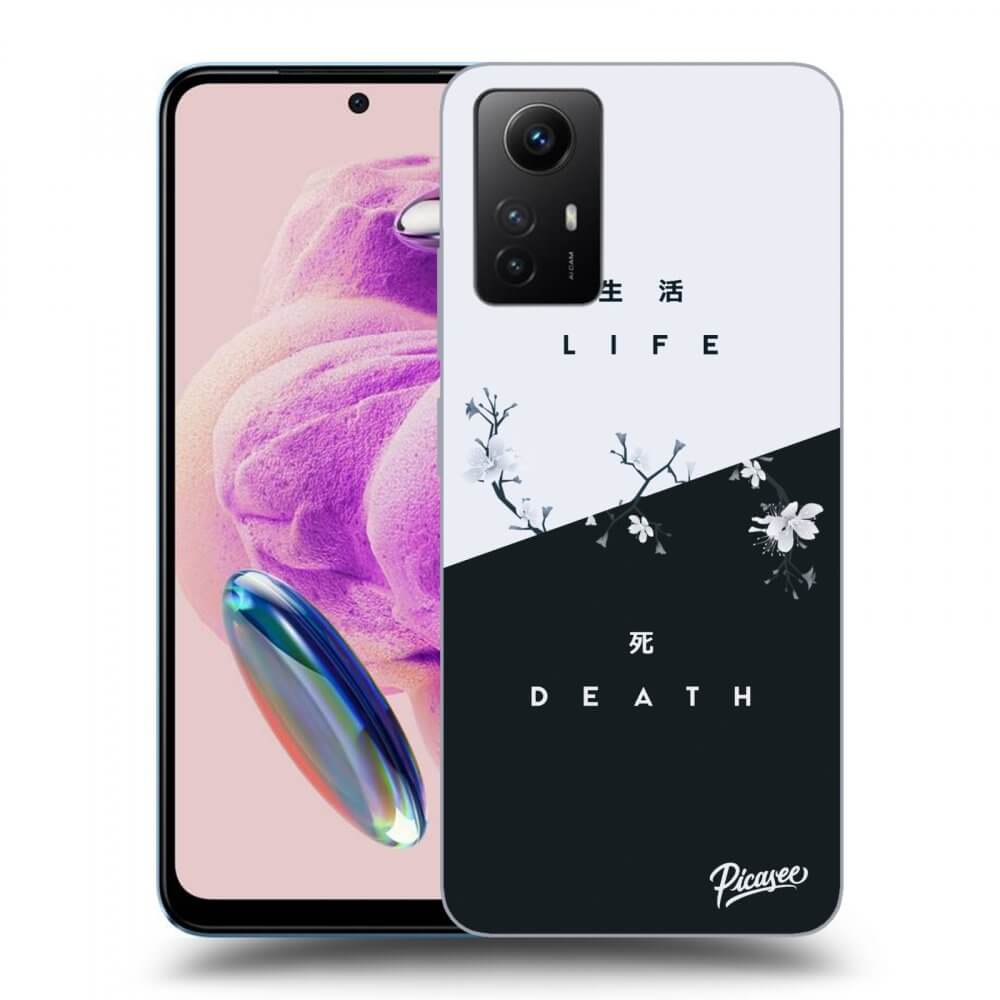 Picasee crna silikonska maskica za Xiaomi Redmi Note 12S - Life - Death