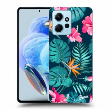 Maskica za Xiaomi Redmi Note 12 4G - Pink Monstera