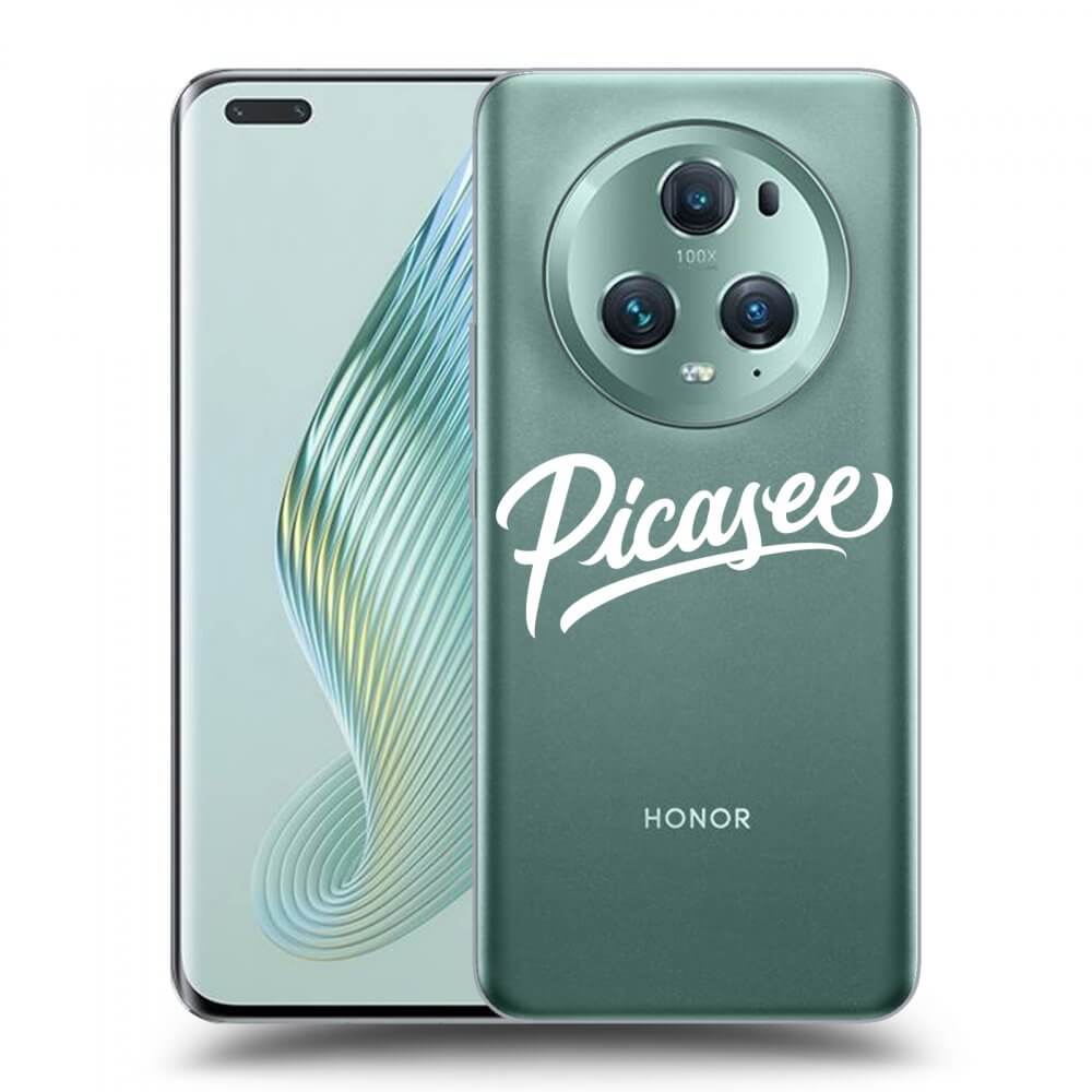 Picasee silikonska prozirna maskica za Honor Magic5 Pro - Picasee - White