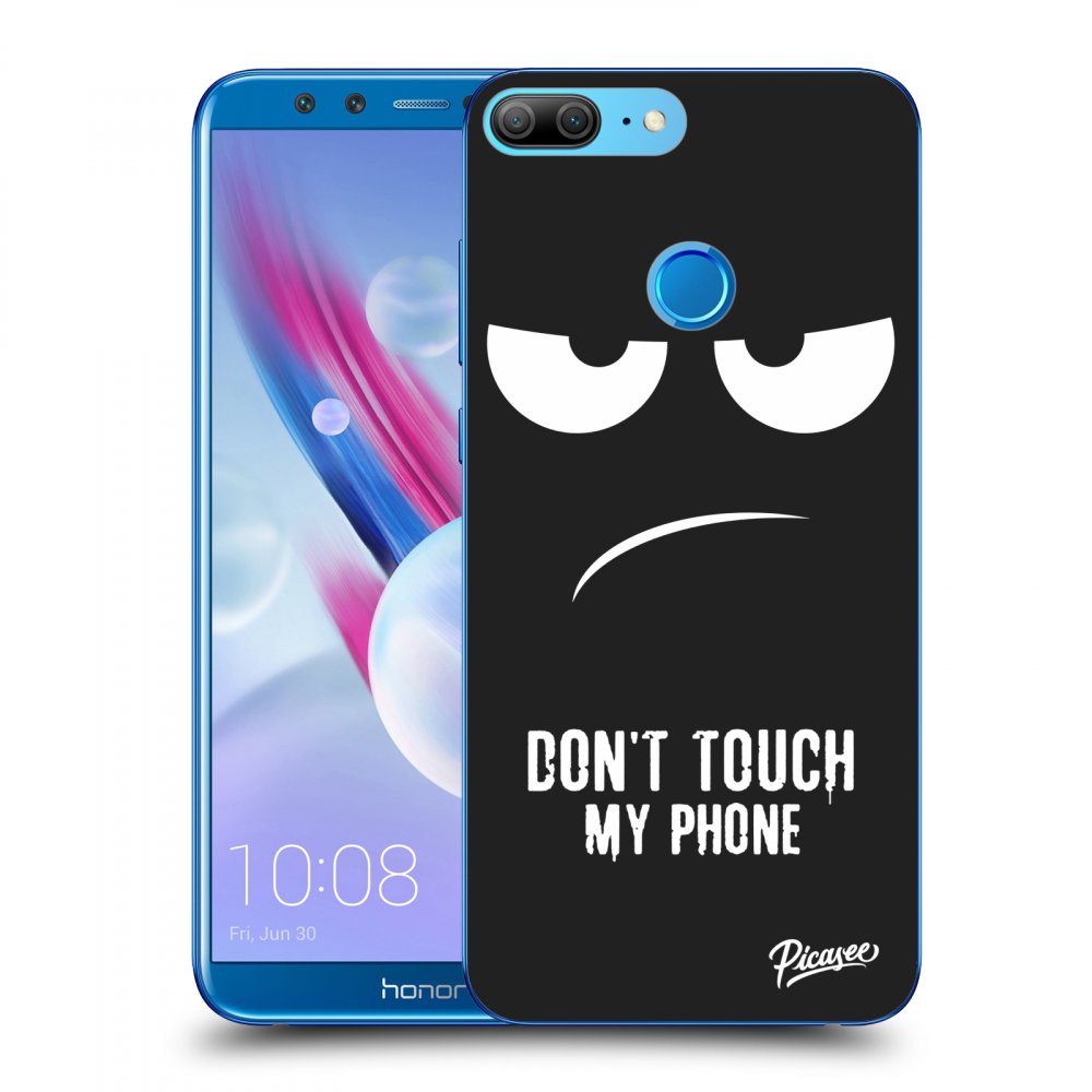 Picasee crna silikonska maskica za Honor 9 Lite - Don't Touch My Phone