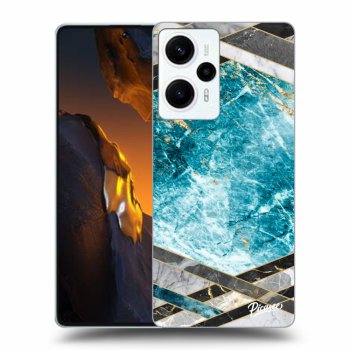 Maskica za Xiaomi Poco F5 - Blue geometry