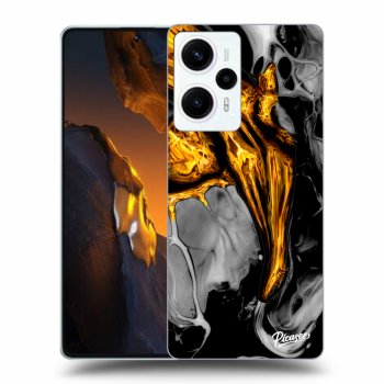 Maskica za Xiaomi Poco F5 - Black Gold