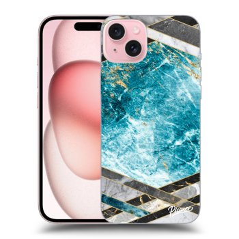Maskica za Apple iPhone 15 - Blue geometry