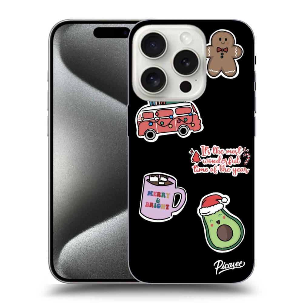 Picasee ULTIMATE CASE MagSafe za Apple iPhone 15 Pro - Christmas Stickers