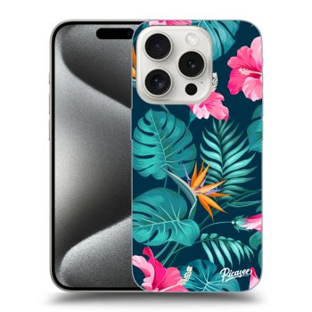 Maskica za Apple iPhone 15 Pro - Pink Monstera