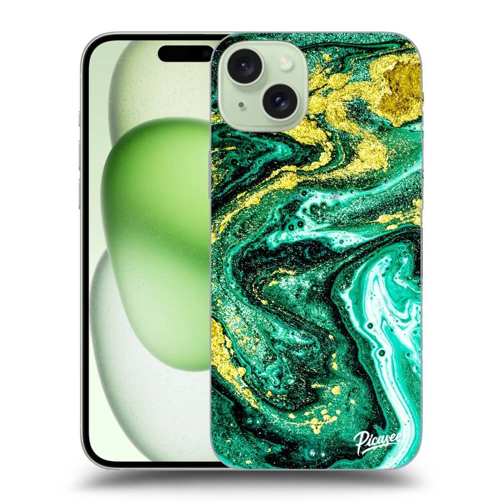 Picasee ULTIMATE CASE MagSafe za Apple iPhone 15 Plus - Green Gold