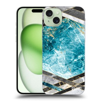 Maskica za Apple iPhone 15 Plus - Blue geometry
