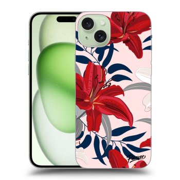 Maskica za Apple iPhone 15 Plus - Red Lily