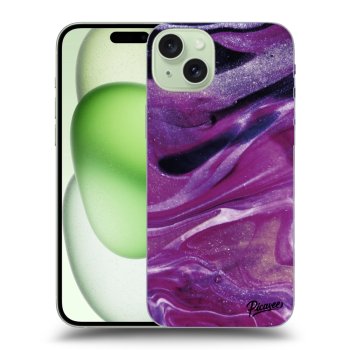 Picasee ULTIMATE CASE MagSafe za Apple iPhone 15 Plus - Purple glitter