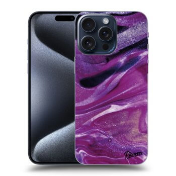 Picasee ULTIMATE CASE MagSafe za Apple iPhone 15 Pro Max - Purple glitter