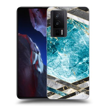 Maskica za Xiaomi Poco F5 Pro 5G - Blue geometry