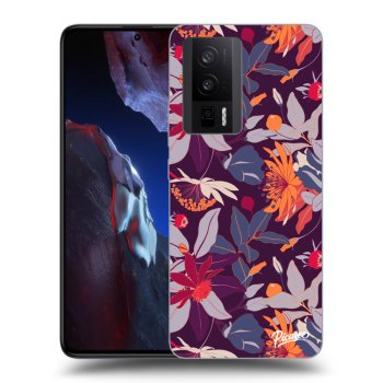 Maskica za Xiaomi Poco F5 Pro 5G - Purple Leaf