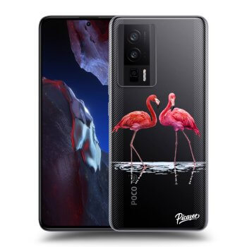 Maskica za Xiaomi Poco F5 Pro 5G - Flamingos couple