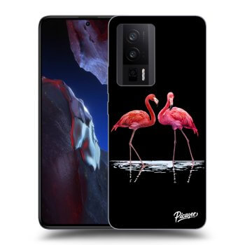 Maskica za Xiaomi Poco F5 Pro 5G - Flamingos couple