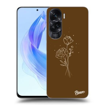 Picasee ULTIMATE CASE za Honor 90 Lite 5G - Brown flowers