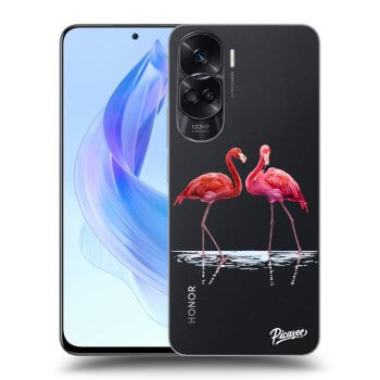 Maskica za Honor 90 Lite 5G - Flamingos couple