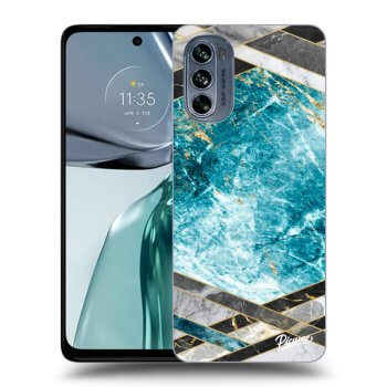 Maskica za Motorola Moto G62 - Blue geometry