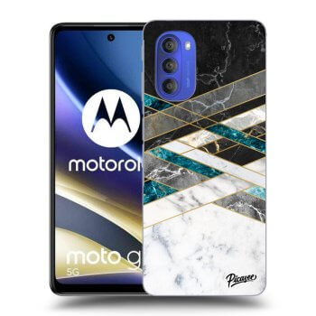 Maskica za Motorola Moto G51 - Black & White geometry