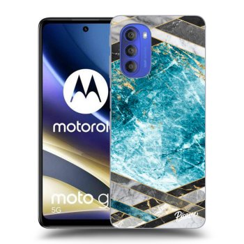 Maskica za Motorola Moto G51 - Blue geometry