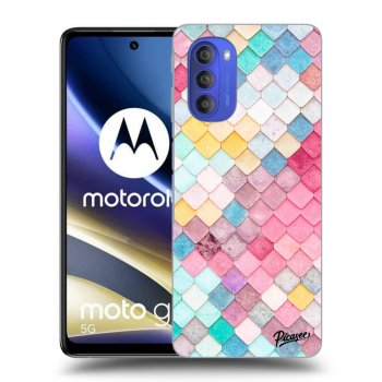 Picasee crna silikonska maskica za Motorola Moto G51 - Colorful roof