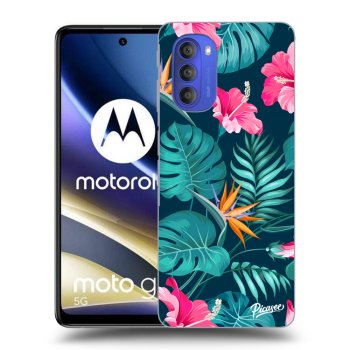 Maskica za Motorola Moto G51 - Pink Monstera