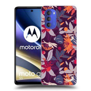 Maskica za Motorola Moto G51 - Purple Leaf