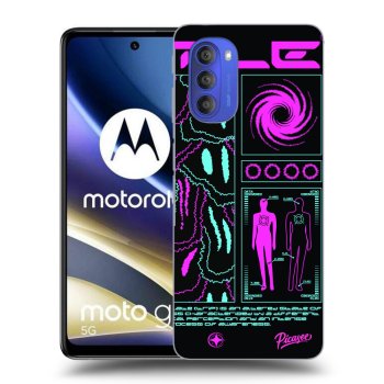 Picasee crna silikonska maskica za Motorola Moto G51 - HYPE SMILE