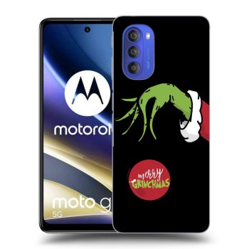 Picasee crna silikonska maskica za Motorola Moto G51 - Grinch