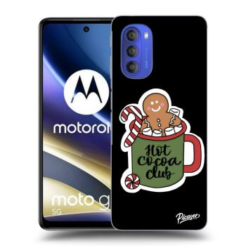 Picasee crna silikonska maskica za Motorola Moto G51 - Hot Cocoa Club