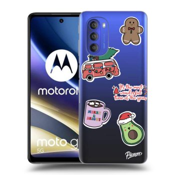 Maskica za Motorola Moto G51 - Christmas Stickers