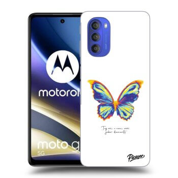 Picasee crna silikonska maskica za Motorola Moto G51 - Diamanty White