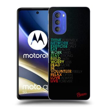 Picasee crna silikonska maskica za Motorola Moto G51 - Motto life