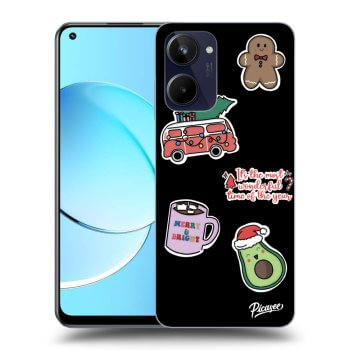 Maskica za Realme 10 4G - Christmas Stickers