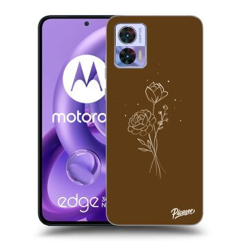 Maskica za Motorola Edge 30 Neo - Brown flowers