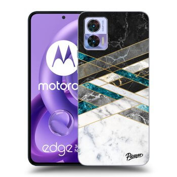 Maskica za Motorola Edge 30 Neo - Black & White geometry