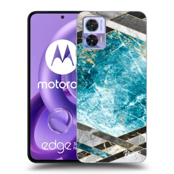 Maskica za Motorola Edge 30 Neo - Blue geometry