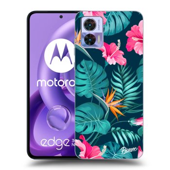 Maskica za Motorola Edge 30 Neo - Pink Monstera
